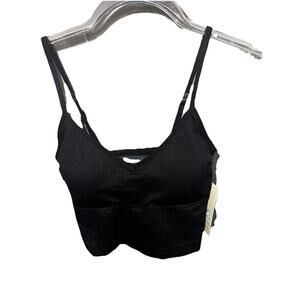 No Boundaries Seamless Bra Tank Black Soot Size XS (0–2) New With Tags